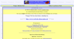 Desktop Screenshot of oldradioworld.de