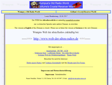 Tablet Screenshot of oldradioworld.de